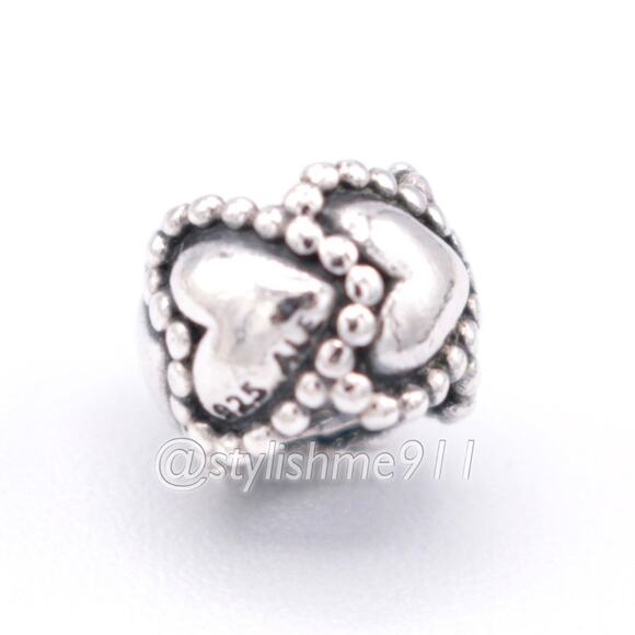 Authentic PANDORA Everlasting Love Charm - 790448 - Picture 6 of 9